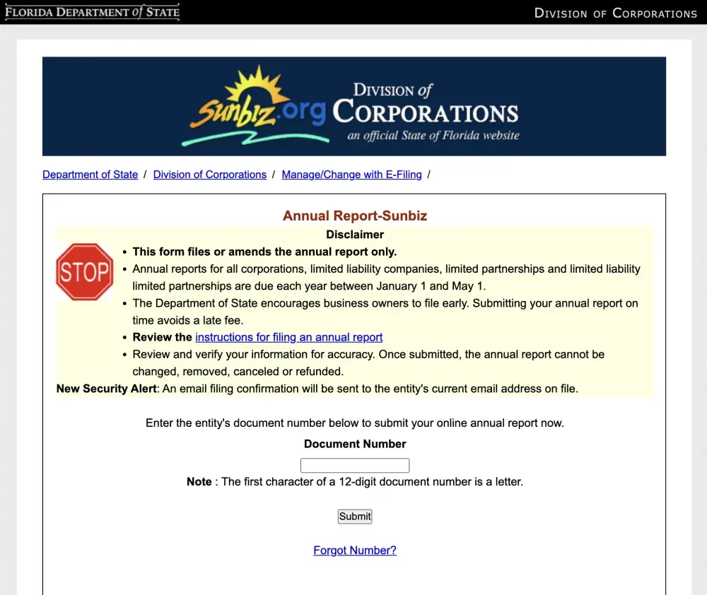 How To File A Florida Annual Report LegalZoom   Florida Sunbiz Annual Report .webp